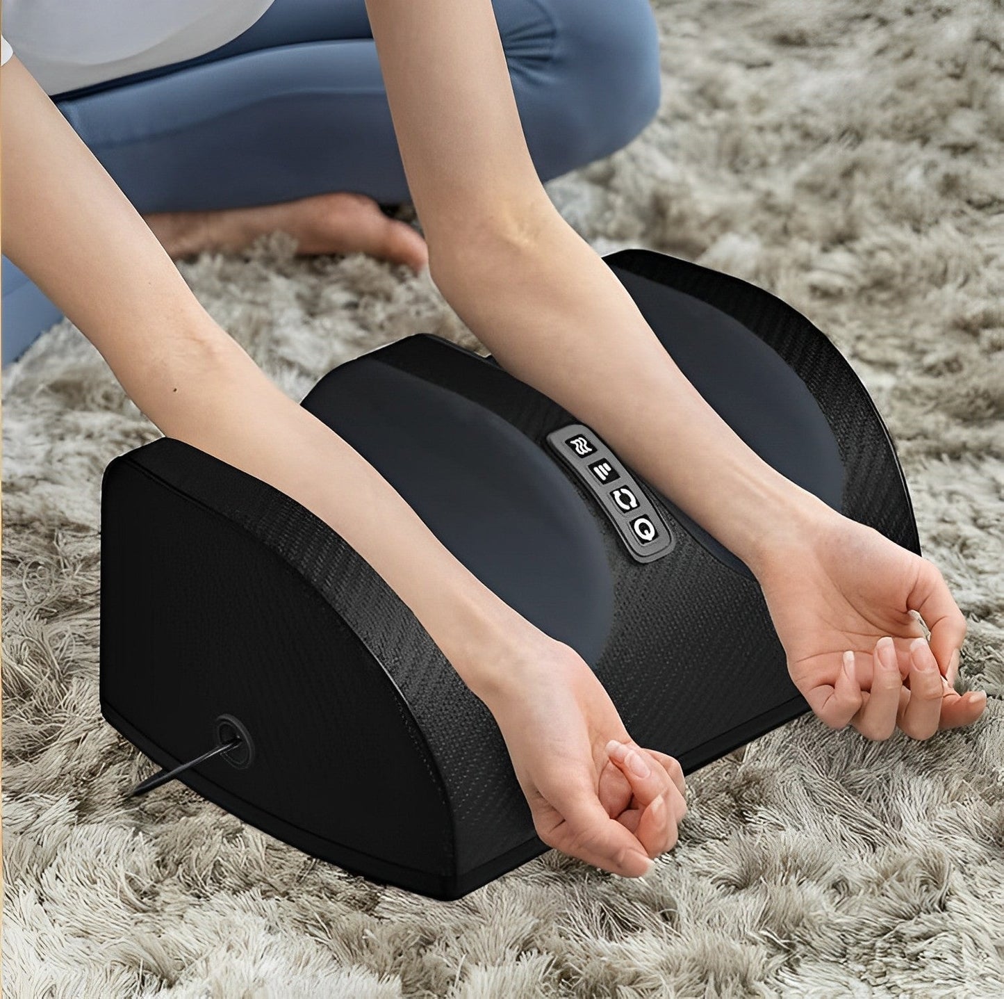 Cosmo Thrift Foot & Calf Massager with Kneading and Air Compression – Heat, Adjustable Intensity, Daily Relaxation