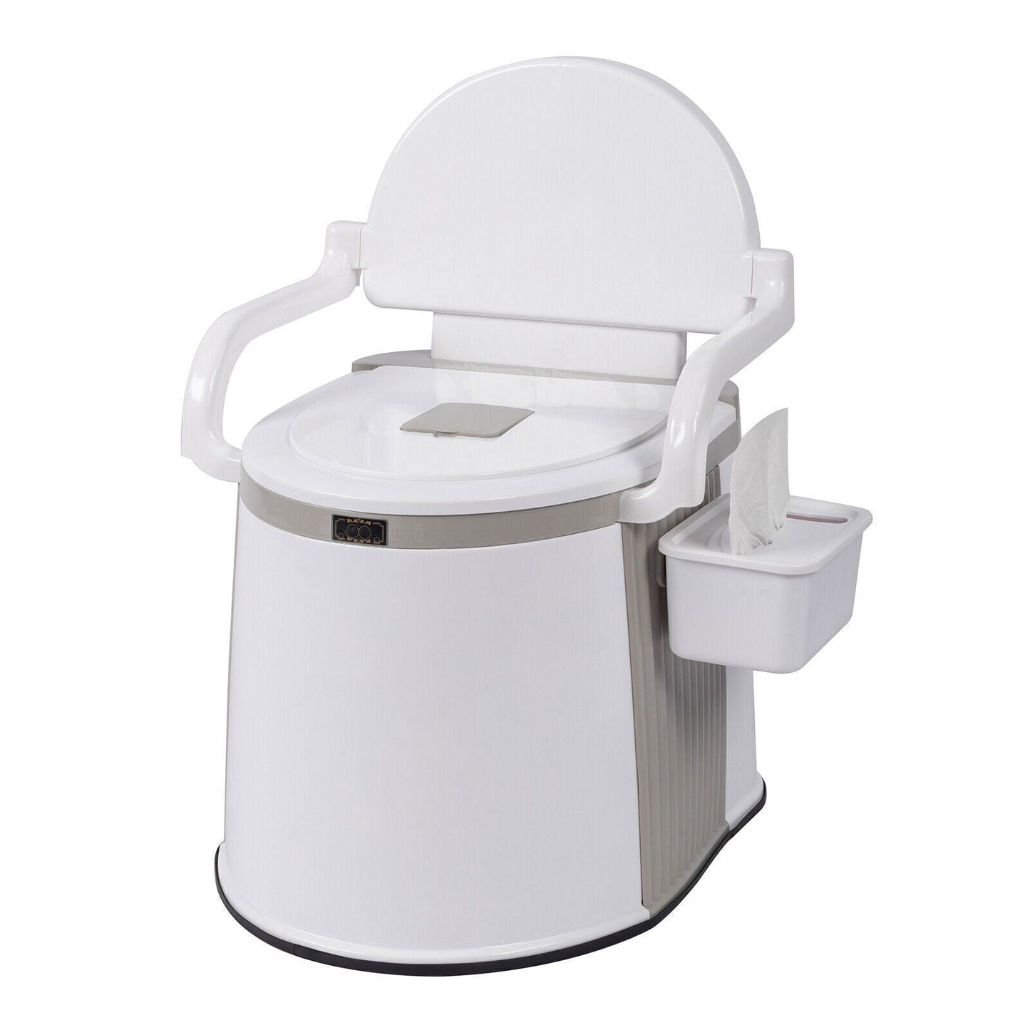 Cosmo Thrift Portable Camping Toilet for Adults – Freestanding Travel Potty with Handrails