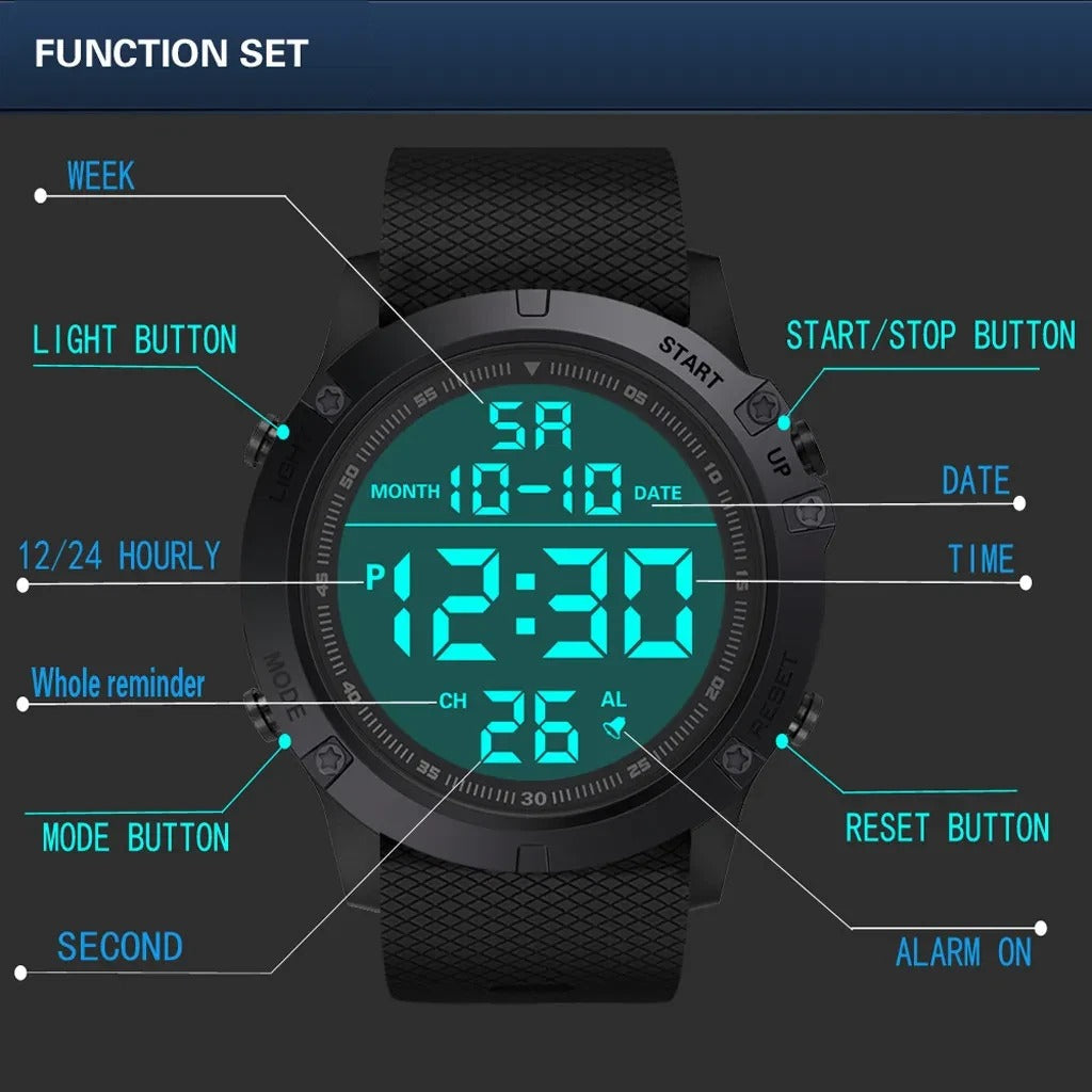 Cosmo Thrift Waterproof Digital Sports Men Watch