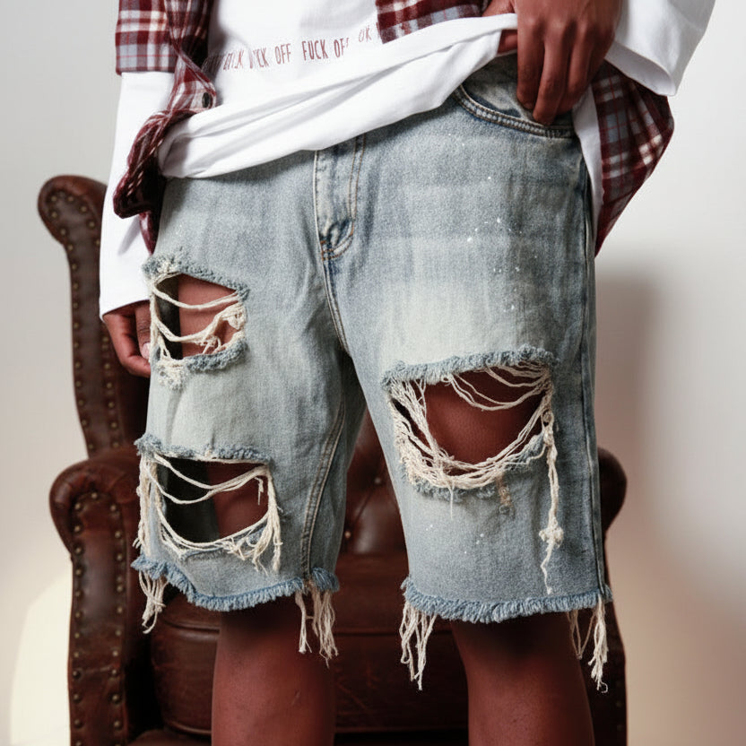 Baggy Denim Shorts