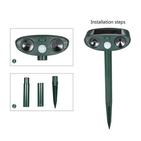 Cosmo Thrift Ultrasonic Solar Deer Repeller – Motion Sensor Animal Deterrent for Garden & Yard