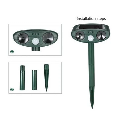 Cosmo Thrift Ultrasonic Solar Deer Repeller – Motion Sensor Animal Deterrent for Garden & Yard