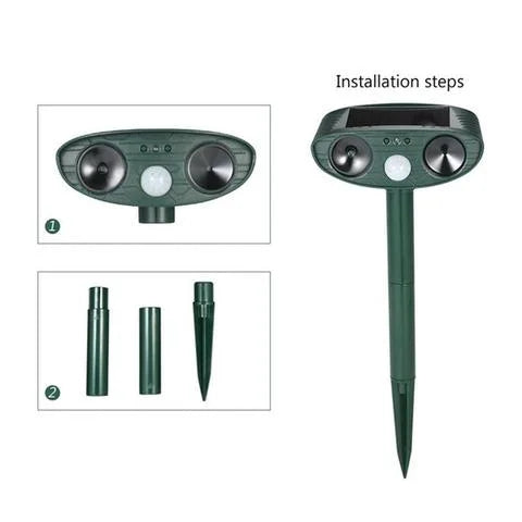 Cosmo Thrift Ultrasonic Solar Deer Repeller – Motion Sensor Animal Deterrent for Garden & Yard