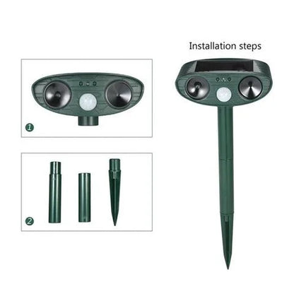Cosmo Thrift Ultrasonic Solar Deer Repeller – Motion Sensor Animal Deterrent for Garden & Yard