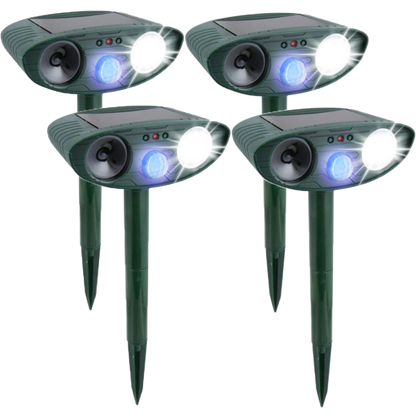 Cosmo Thrift Solar Powered Ultrasonic Rabbit Repeller – Humane Garden Protection with Flashing Light