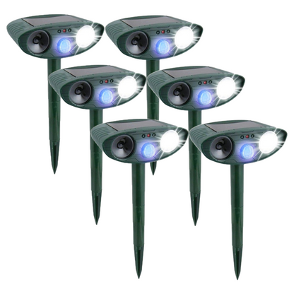 Cosmo Thrift Solar Powered Ultrasonic Rabbit Repeller – Humane Garden Protection with Flashing Light