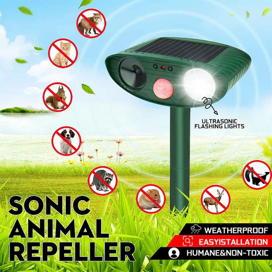 Cosmo Thrift Ultrasonic Solar Deer Repeller – Motion Sensor Animal Deterrent for Garden & Yard