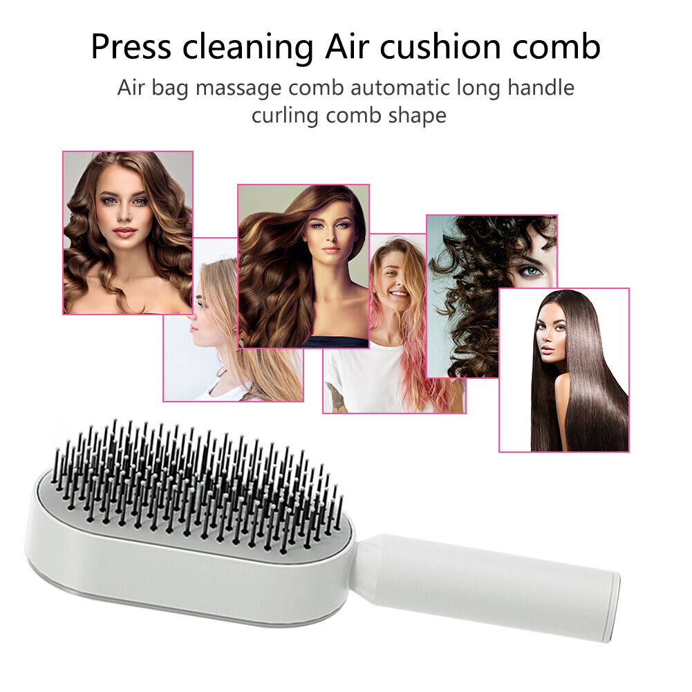 Cosmo Thrift Self-Cleaning Hair Brush – Detangling Brush for All Hair Types