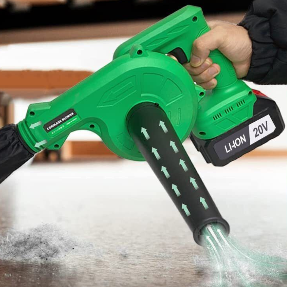 Cosmo Thrift Powerful 2 in 1 Rechargeable Cordless Leaf Lawn Duster Blower