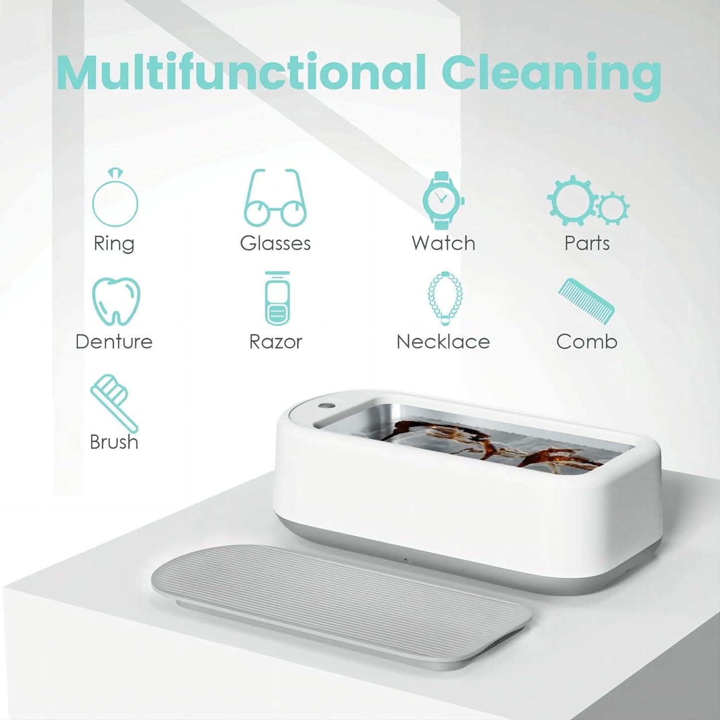 Cosmo Thrift Ultrasonic Jewelry Cleaner – Portable Sonic Cleaning Machine for Rings, Glasses & Watches