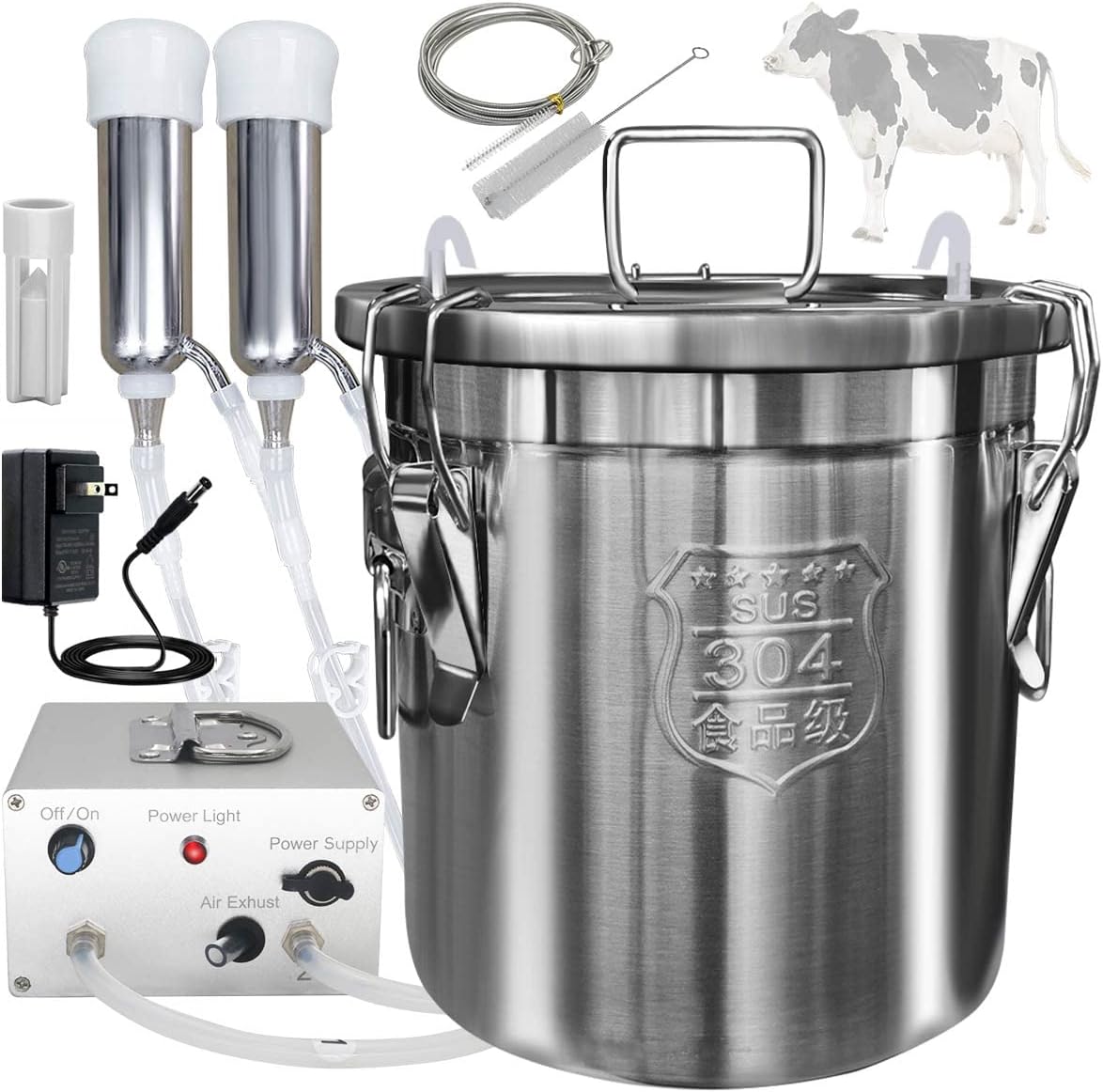 Cosmo Thrift 12L Portable Cow Milking Machine With Auto Stop