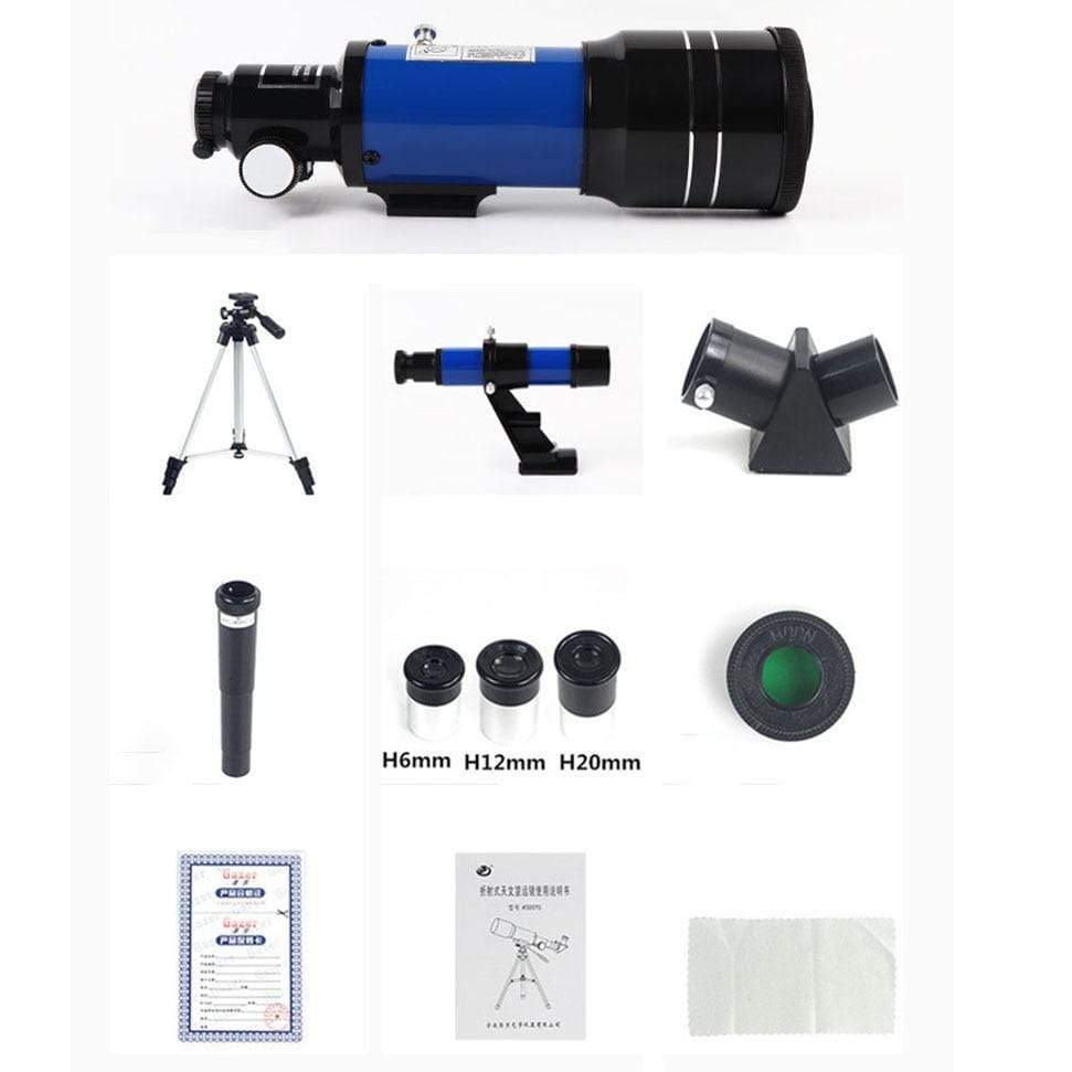 Cosmo Thrift Space Telescope Pro for Beginners – 150X Magnification with 3X Barlow Lens (Blue)