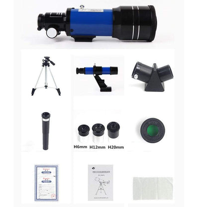 Cosmo Thrift Space Telescope Pro for Beginners – 150X Magnification with 3X Barlow Lens (Blue)