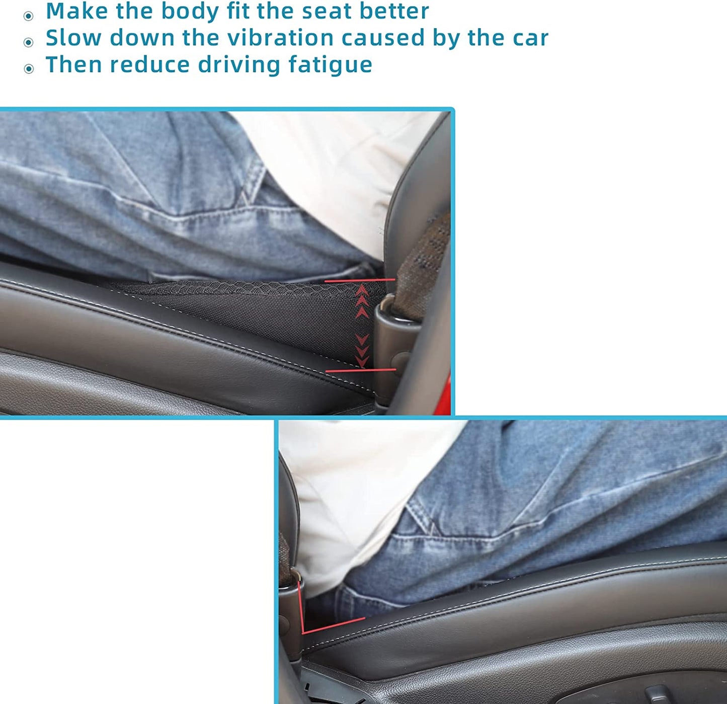 Cosmo Thrift Car Booster Seat Cushion for Adults – Height & Comfort Support Pad