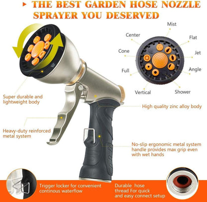Cosmo Thrift Expandable Garden Hose – Flexible, Lightweight & Heavy-Duty with Spray Nozzle