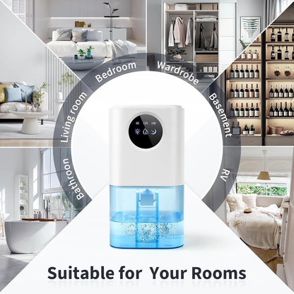Cosmo Thrift Portable Dehumidifier for Bedroom/Bathroom – Quiet Damp Air Moisture Remover
