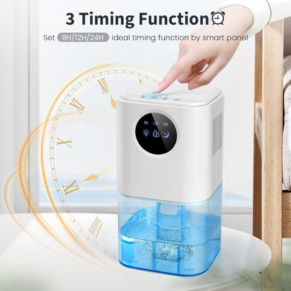 Cosmo Thrift Portable Dehumidifier for Bedroom/Bathroom – Quiet Damp Air Moisture Remover
