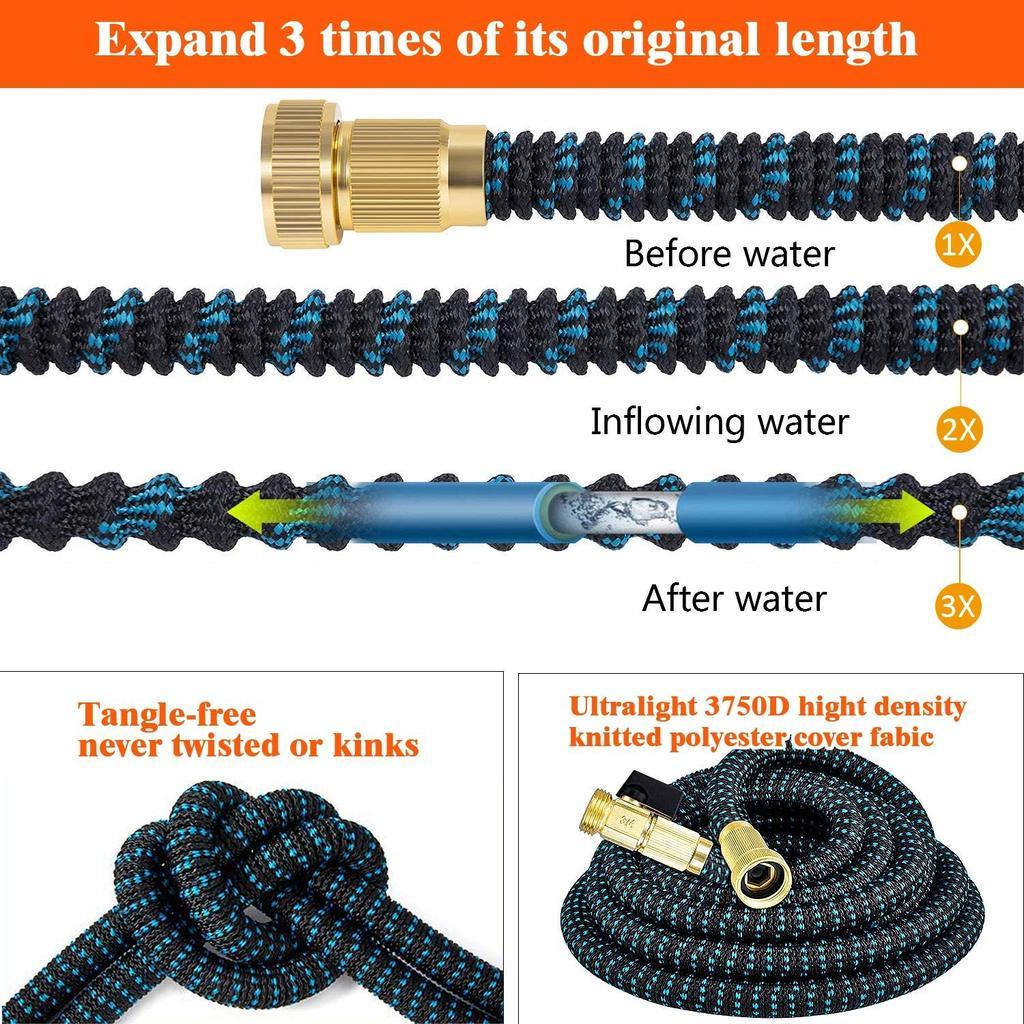 Cosmo Thrift Expandable Garden Hose – Flexible, Lightweight & Heavy-Duty with Spray Nozzle