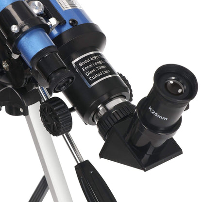 Cosmo Thrift Space Telescope Pro for Beginners – 150X Magnification with 3X Barlow Lens (Blue)
