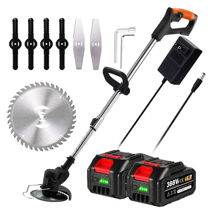 Cosmo Thrift Cordless Grass Strimmer – Battery Powered Garden Trimmer with Steel Blades
