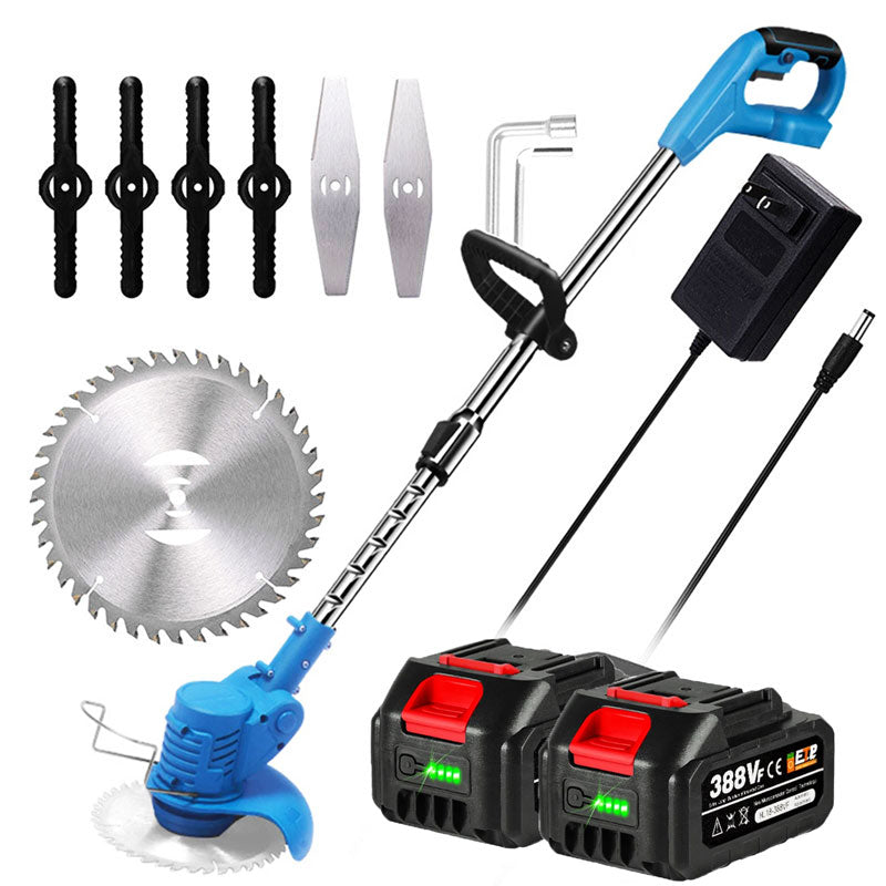 Cosmo Thrift Cordless Grass Strimmer – Battery Powered Garden Trimmer with Steel Blades