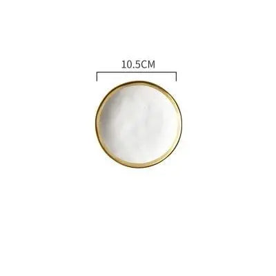 Cosmo Thrift Luxury Gold Rimmed Stoneware Dinnerware Set