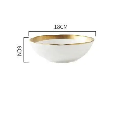 Cosmo Thrift Luxury Gold Rimmed Stoneware Dinnerware Set
