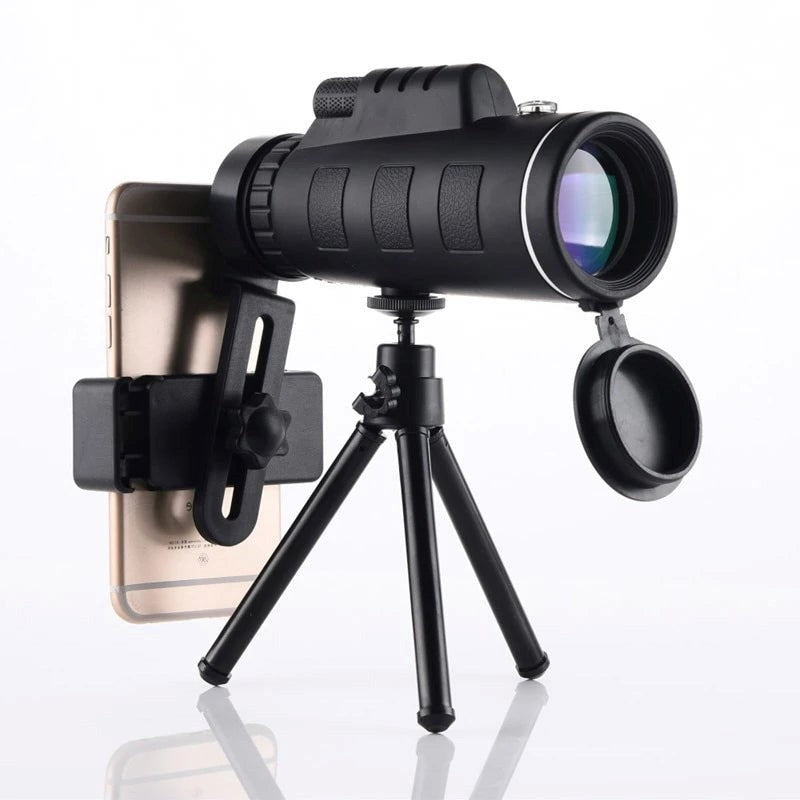Cosmo Thrift 10X HD Monocular - High Power Monocular With Smartphone Holder & Tripod