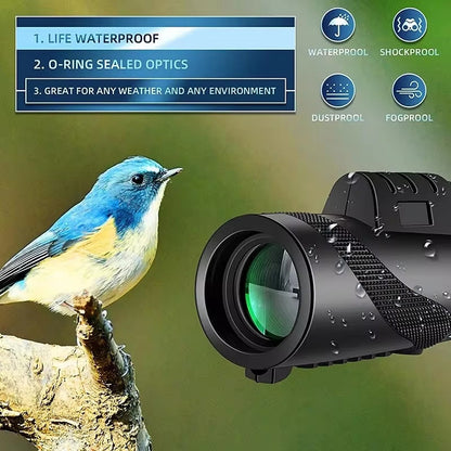 Cosmo Thrift Portable HD Monocular Telescope – 40x60 Zoom with Tripod & Phone Mount