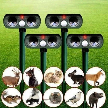 Cosmo Thrift Solar-Powered Ultrasonic Animal Repeller – Motion-Activated Pest Control for Garden, Lawn & Yard