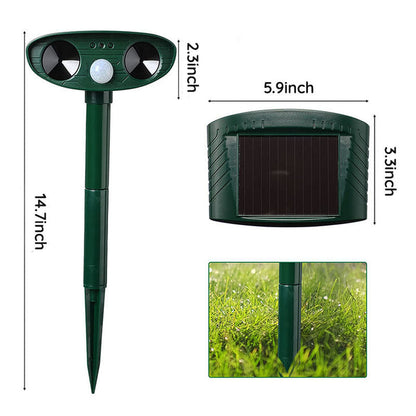 Cosmo Thrift Solar Ultrasonic Fox Deterrent – Motion-Activated Animal Repeller for Garden, Lawn & Outdoor