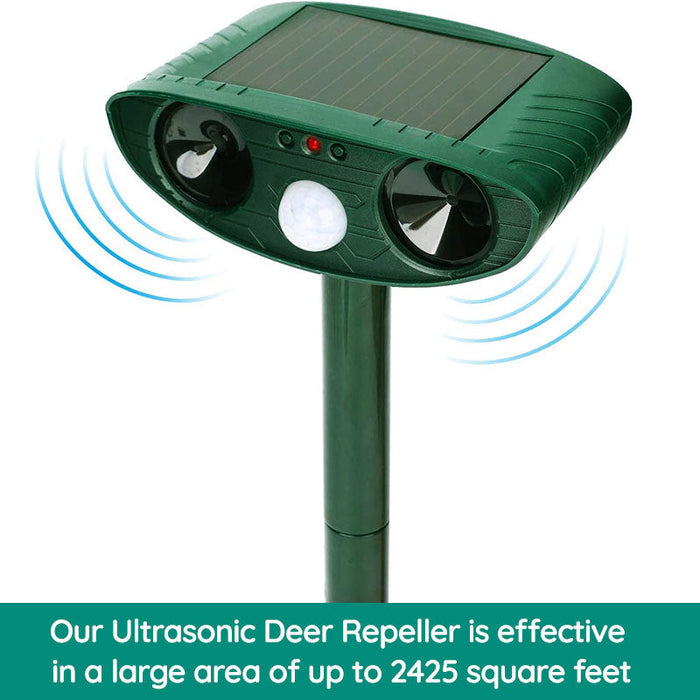 Cosmo Thrift Solar Ultrasonic Fox Deterrent – Motion-Activated Animal Repeller for Garden, Lawn & Outdoor