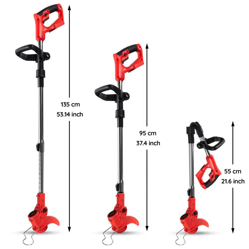 Cosmo Thrift Cordless Grass Strimmer – Battery Powered Garden Trimmer with Steel Blades