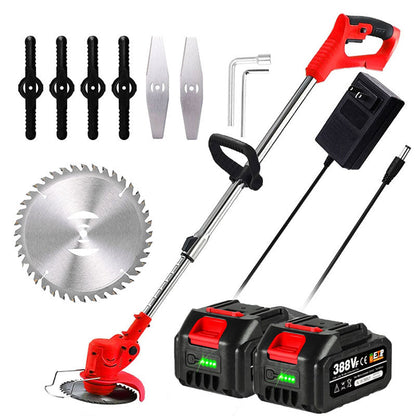 Cosmo Thrift Cordless Grass Strimmer – Battery Powered Garden Trimmer with Steel Blades