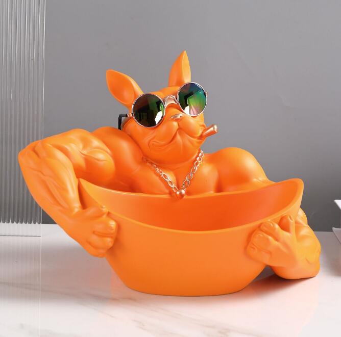 Cosmo Thrift Bulldog Storage Sculpture