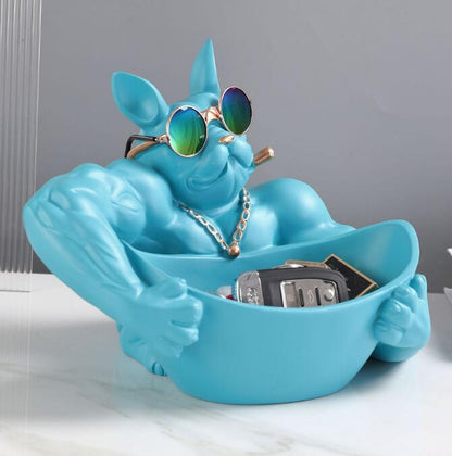 Cosmo Thrift Bulldog Storage Sculpture