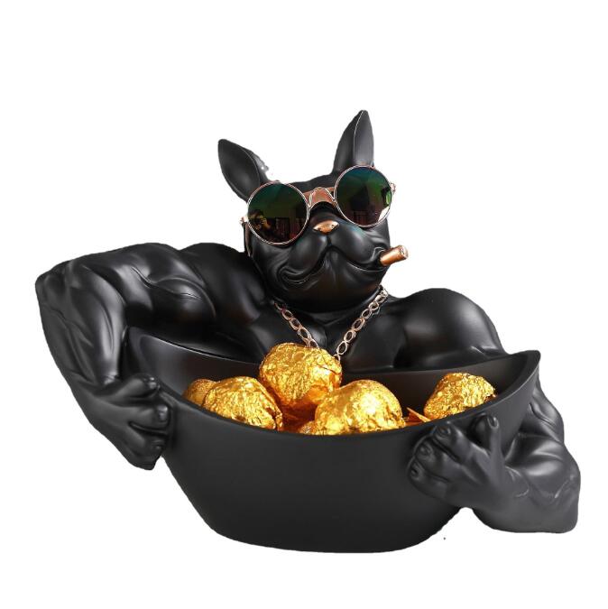 Cosmo Thrift Bulldog Storage Sculpture