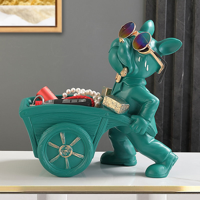Cosmo Thrift Bulldog Builder Sculpture