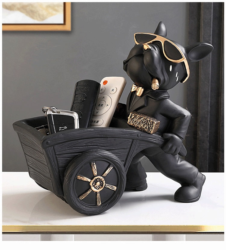 Cosmo Thrift Bulldog Builder Sculpture