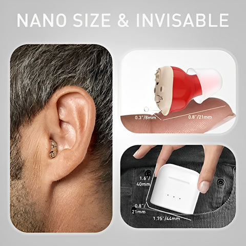 Cosmo Thrift Rechargeable Hearing Aids – Invisible In-Ear Digital Sound Amplifier for Adults