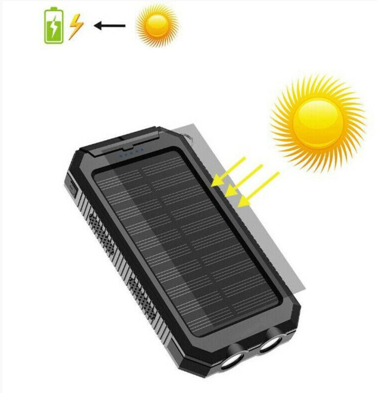 Cosmo Thrift High-Capacity Solar Charger Waterproof Power Bank