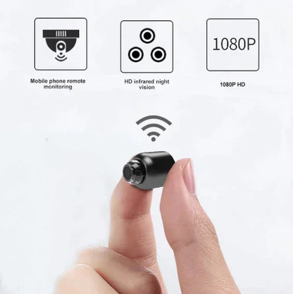 Cosmo Thrift Waterproof HD Mini WiFi Camera with Night Vision & 160° Wide Angle Lens (1080P)