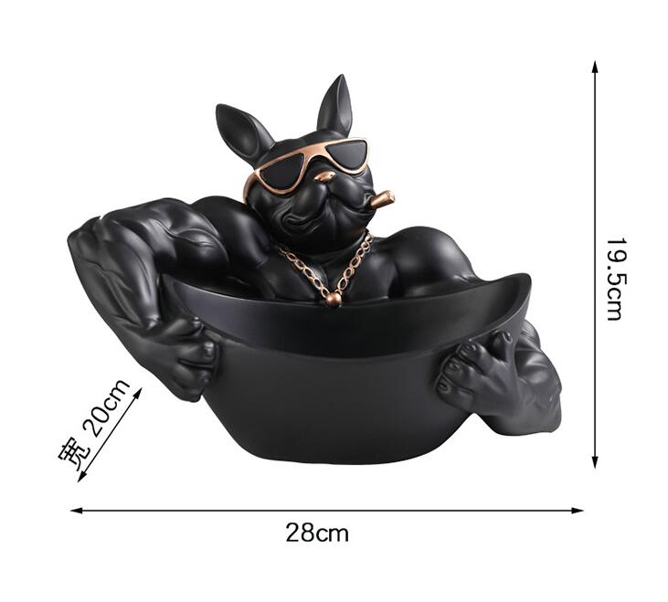 Cosmo Thrift Bulldog Storage Sculpture