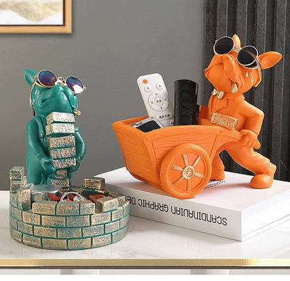 Cosmo Thrift Bulldog Builder Sculpture