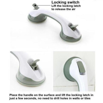 Cosmo Thrift Shower Grab Bar - Safety Bar with Strong Suction for Bathroom Balance