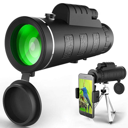 Cosmo Thrift 10X HD Monocular - High Power Monocular With Smartphone Holder & Tripod
