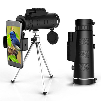 Cosmo Thrift 10X HD Monocular - High Power Monocular With Smartphone Holder & Tripod