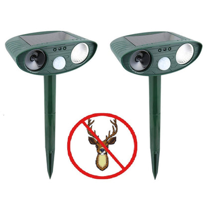 Cosmo Thrift Solar Powered Ultrasonic Deer Repellent – Motion Sensor Animal Deterrent for Garden, Lawn & Yard