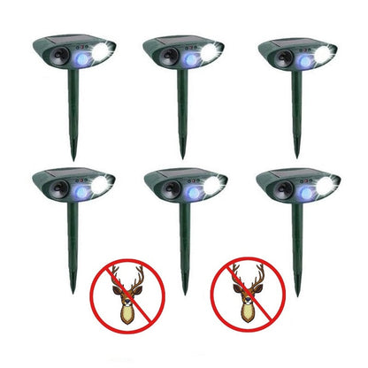Cosmo Thrift Solar Powered Ultrasonic Deer Repellent – Motion Sensor Animal Deterrent for Garden, Lawn & Yard