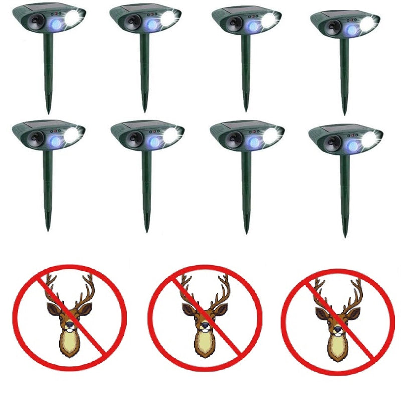 Cosmo Thrift Solar Powered Ultrasonic Deer Repellent – Motion Sensor Animal Deterrent for Garden, Lawn & Yard